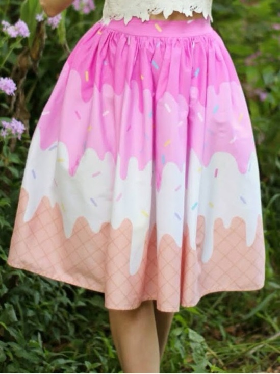 Collectif Dresses & Skirts - Collectif Ice Cream Sprinkles Novelty Skirt XL (Fits L)
